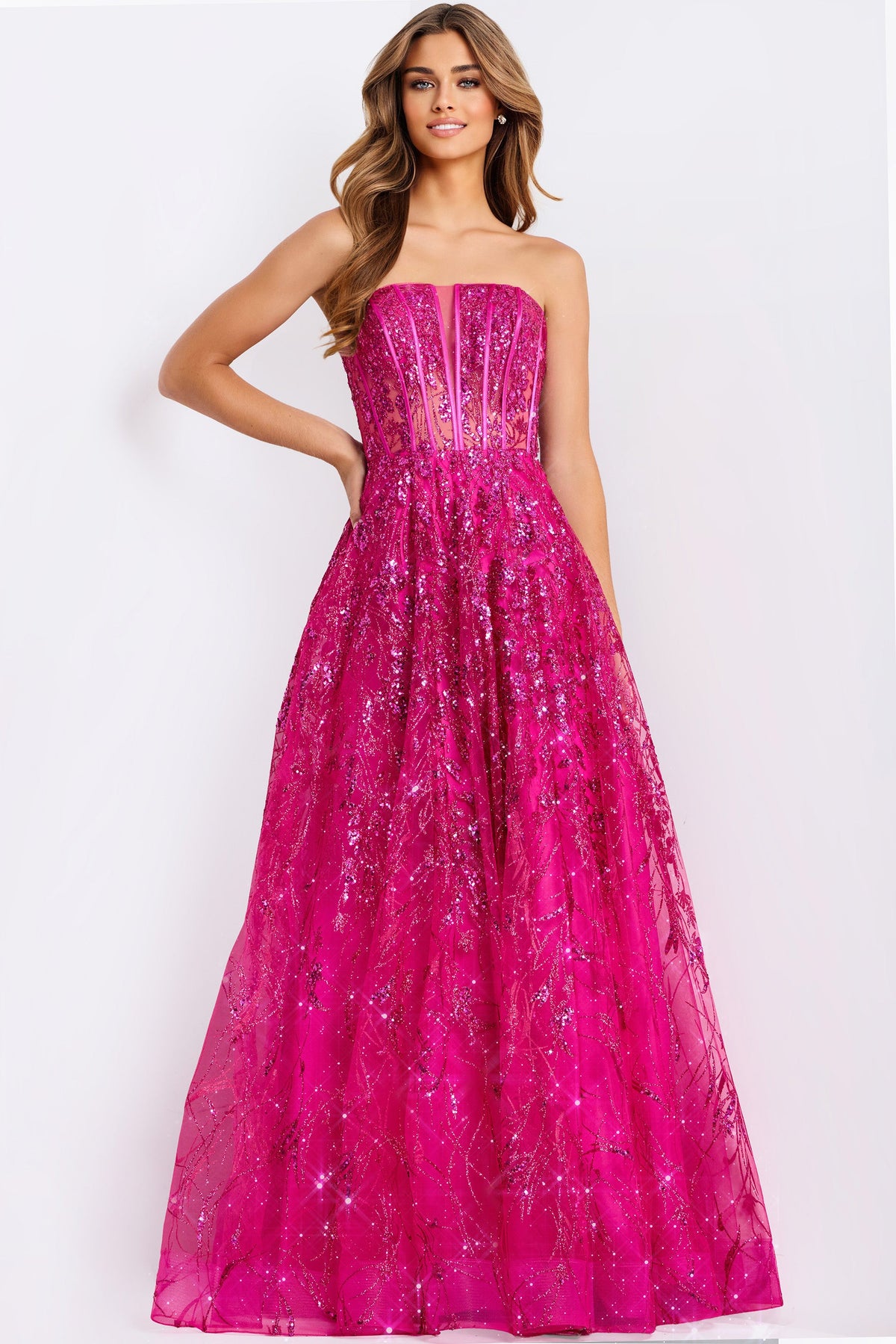 Jovani 45913-RASBERRY-F3