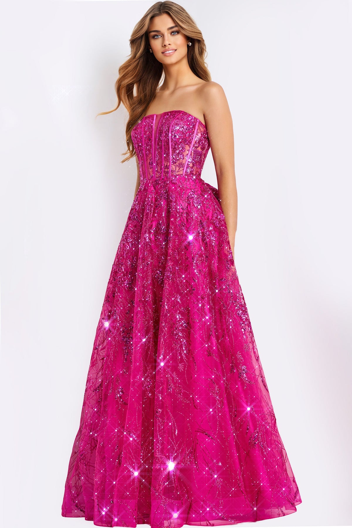 Jovani 45913-RASBERRY-F4