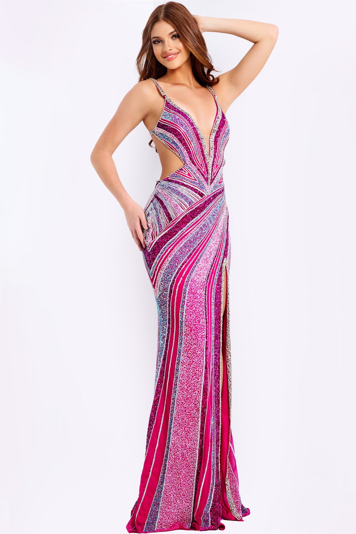 Jovani 46206-PINK-F2