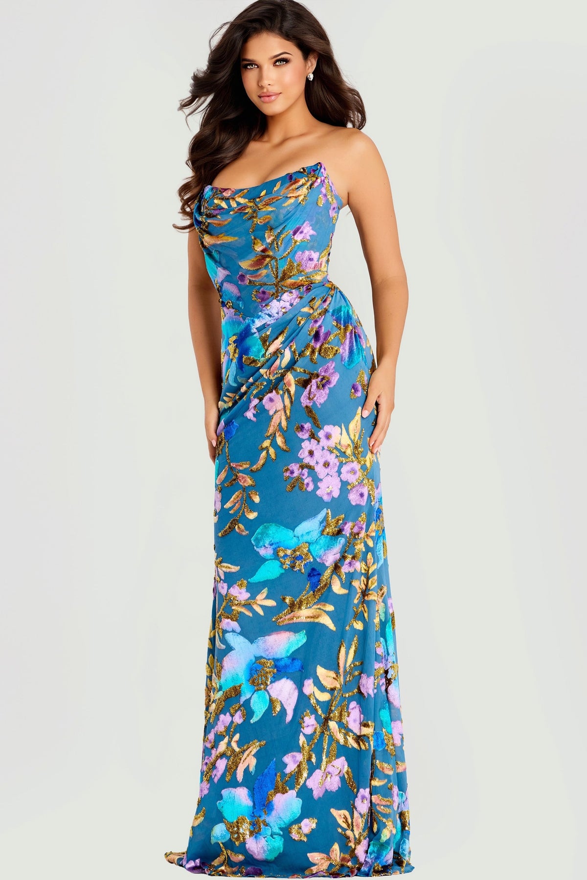 Jovani 47654-BLUE-GOLD-F1