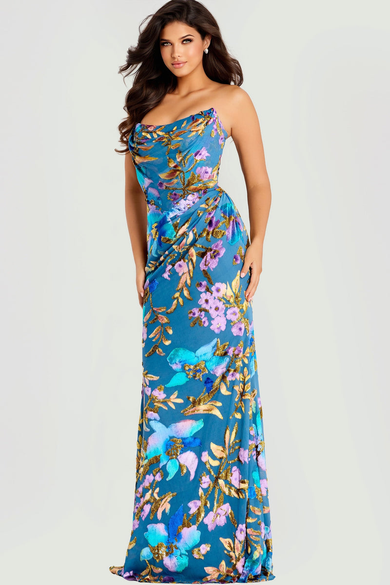 Jovani 47654-BLUE-GOLD-F1