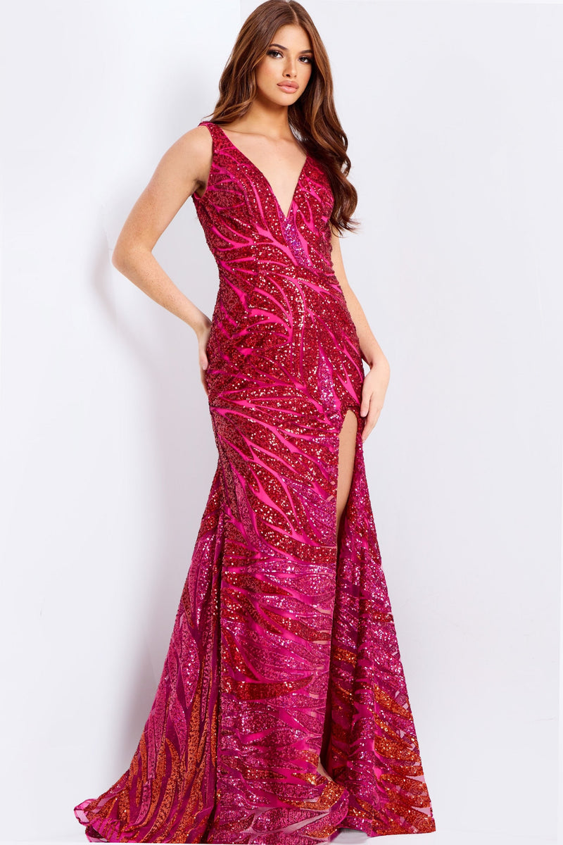 Jovani 47682-FUSHIA-MULTI-F1