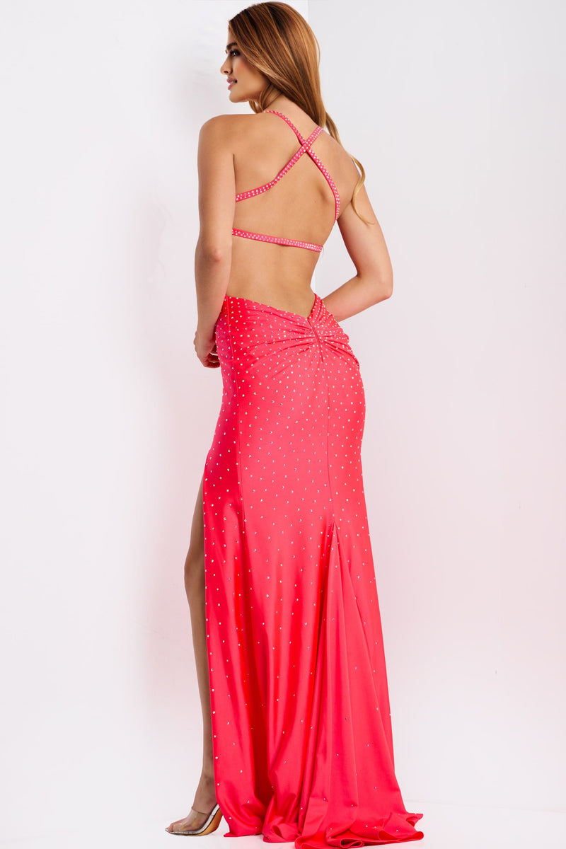 Jovani 48070-NEON-CORAL-B2
