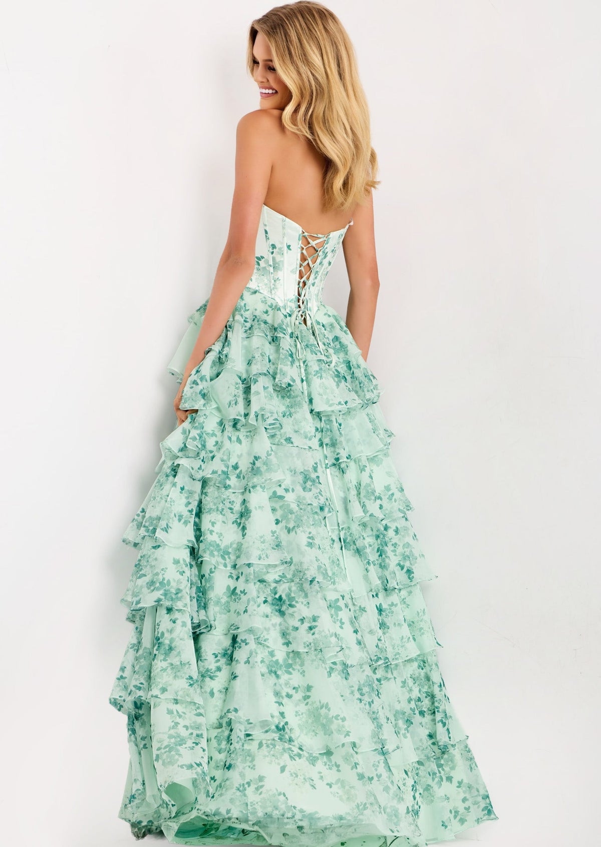 Jovani 48772-GREEN-PRINT-B1