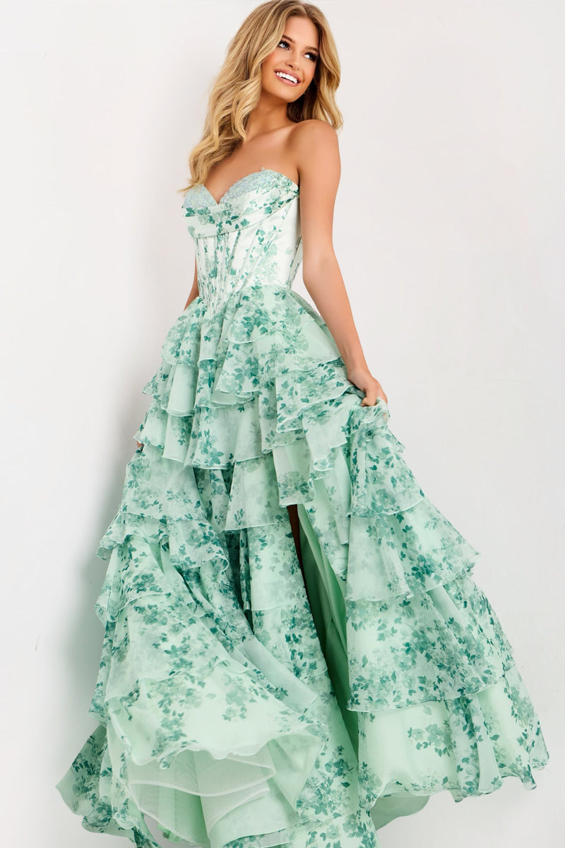 Jovani 48772-GREEN-PRINT-F3