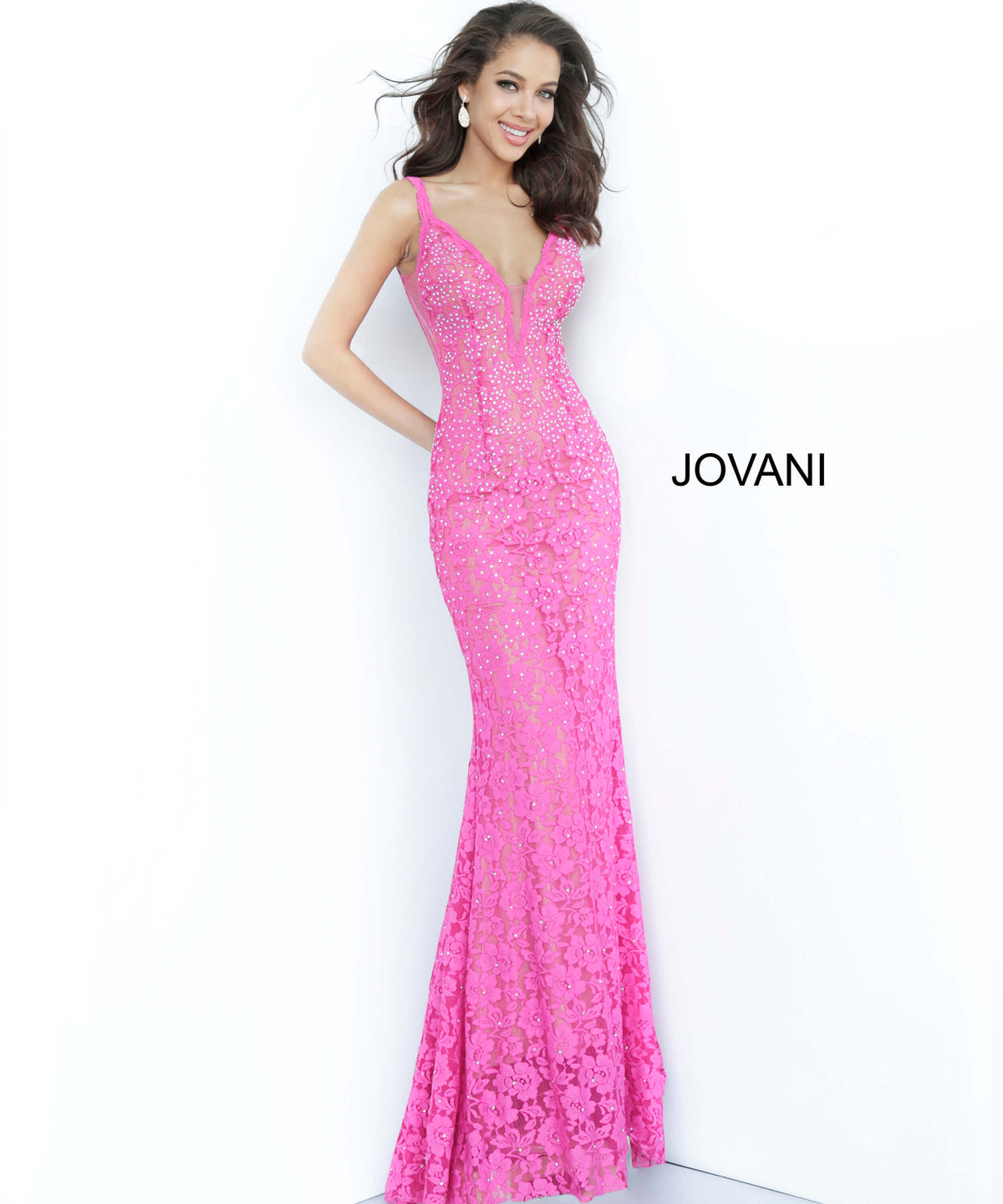Jovani 48994-FUCHSIA-F1