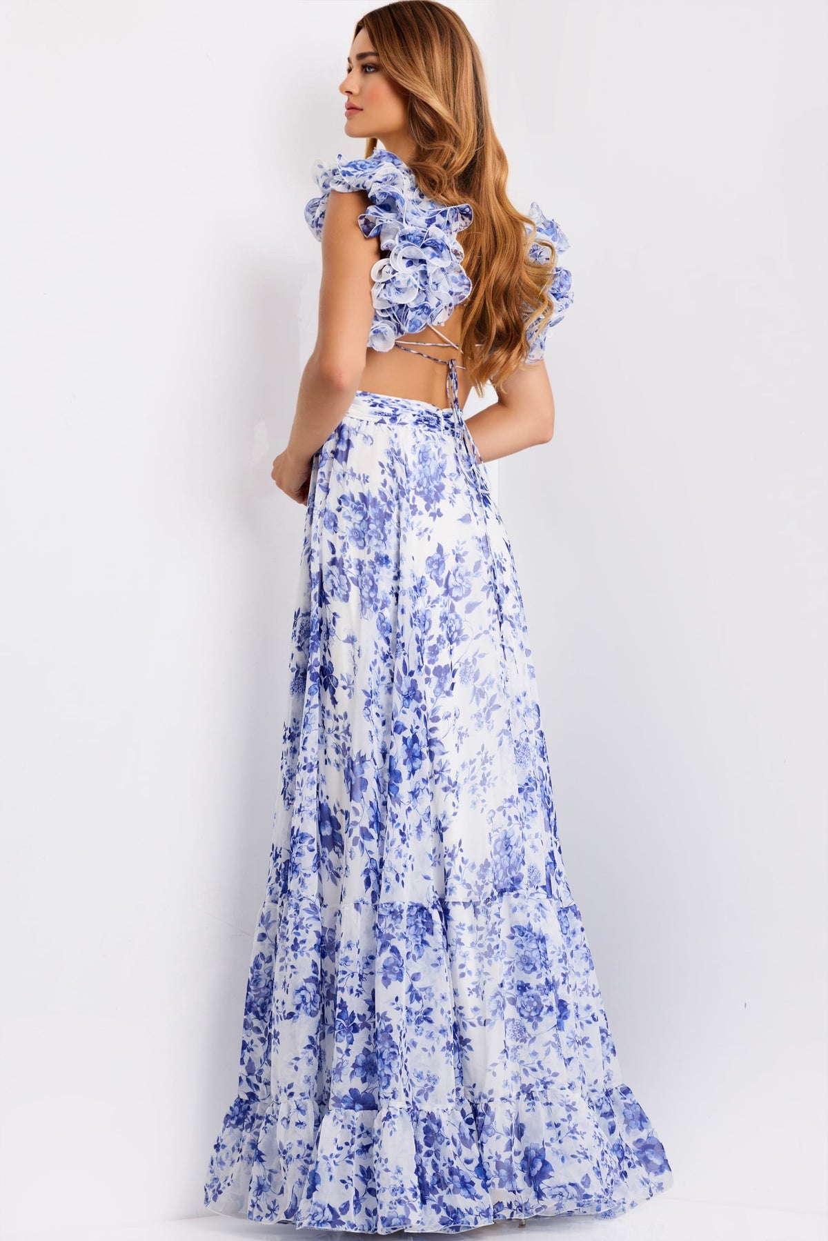 Jovani 49143-WHITE-BLUE-B1