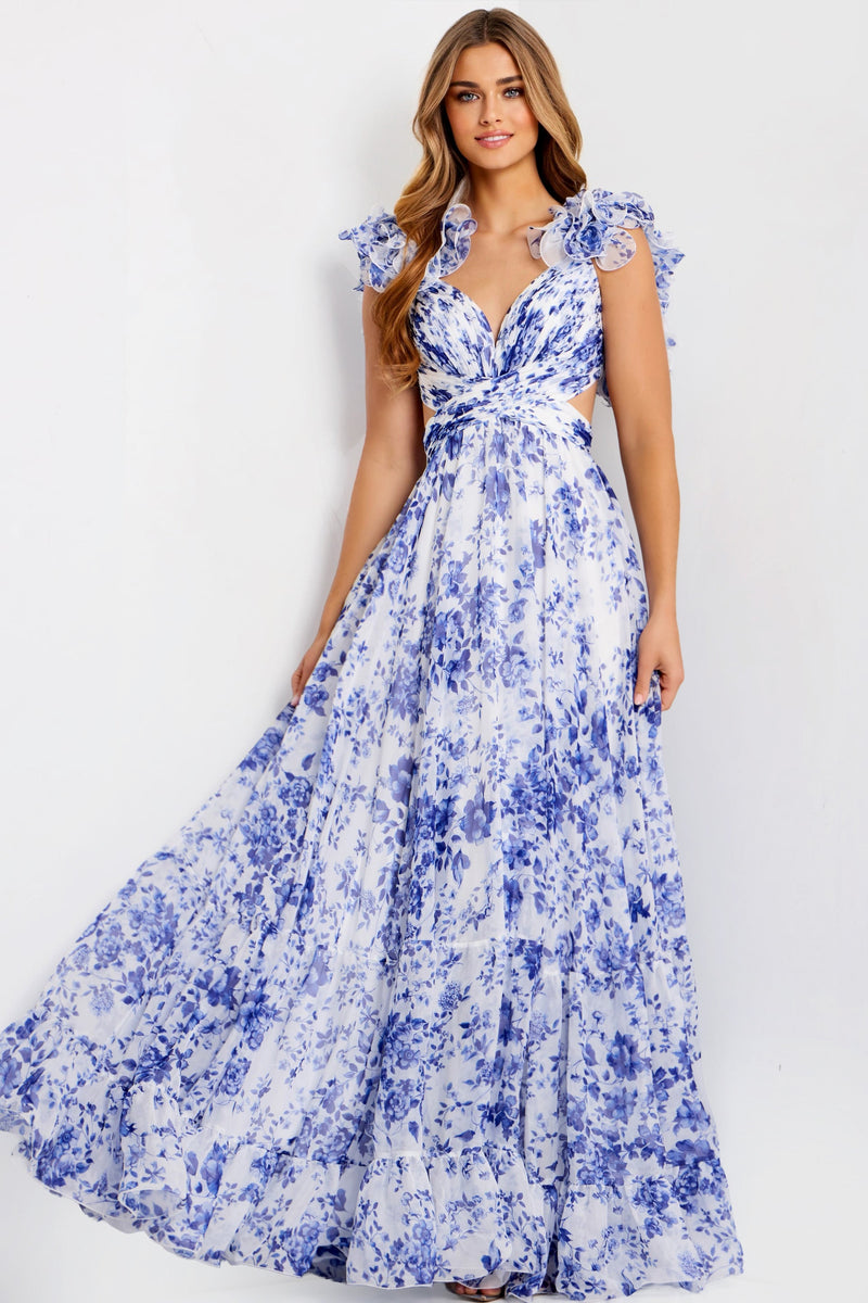 Jovani 49143-WHITE-BLUE-F1
