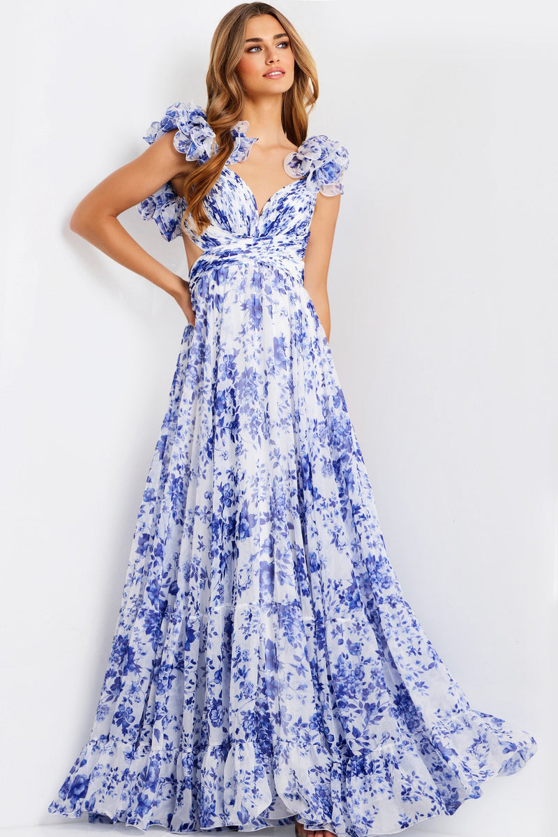 Jovani 49143-WHITE-BLUE-F2