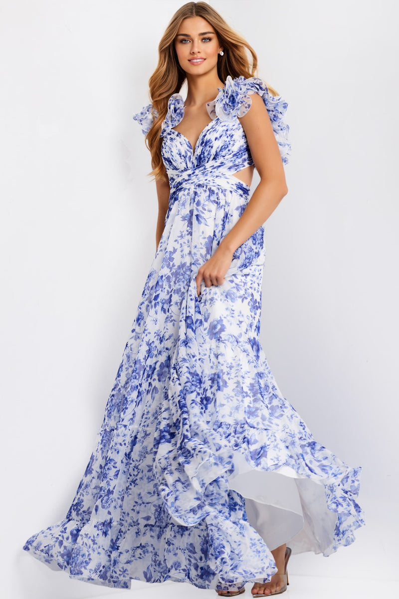 Jovani 49143-WHITE-BLUE-F3