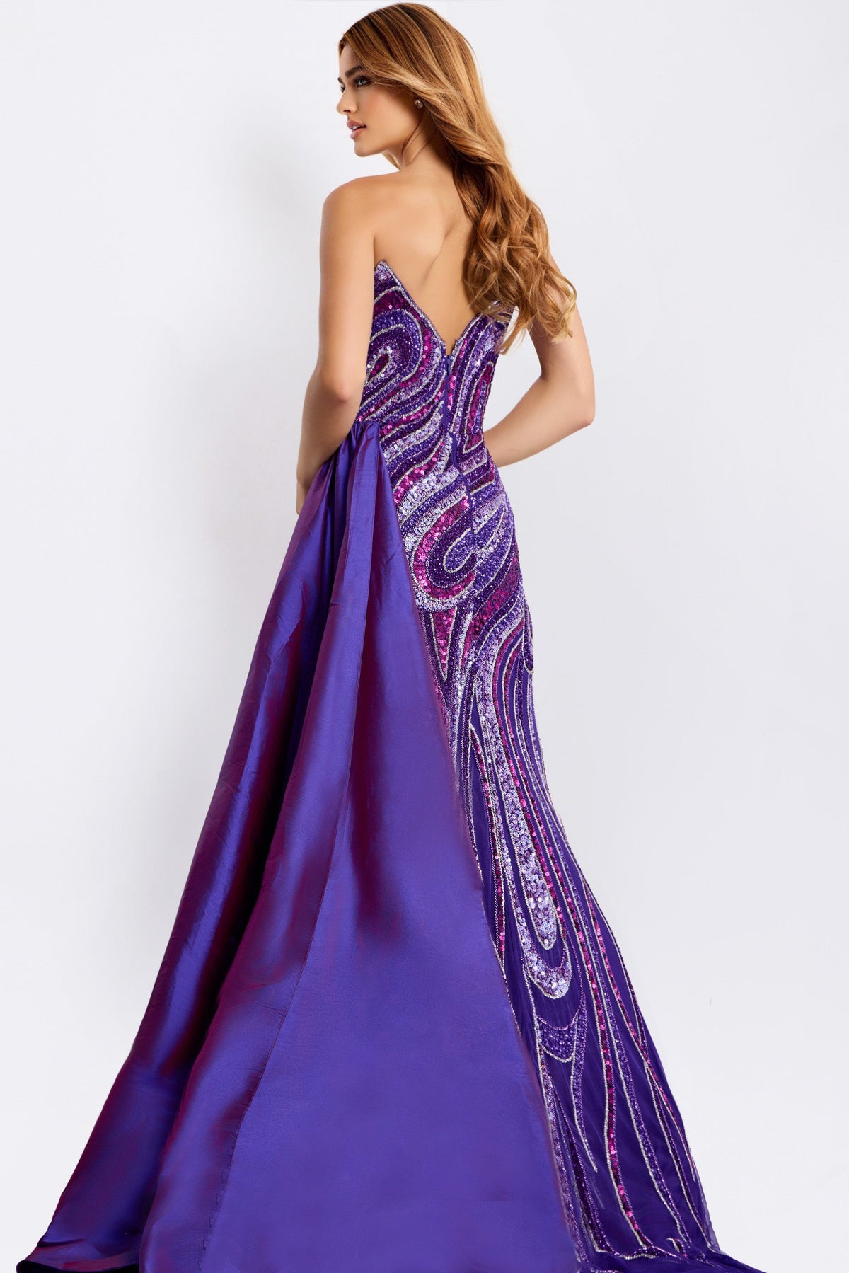 Jovani 49226-DARK-PURPLE-MULTI-B1