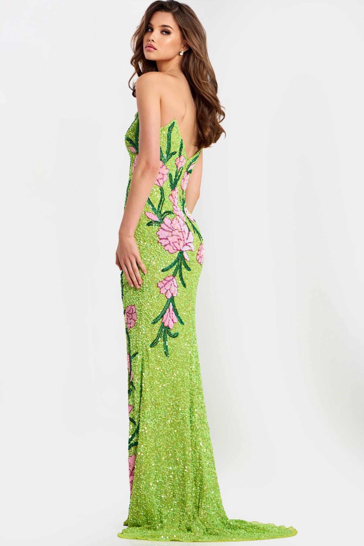 Jovani 49231-LIME-GREEN-B1