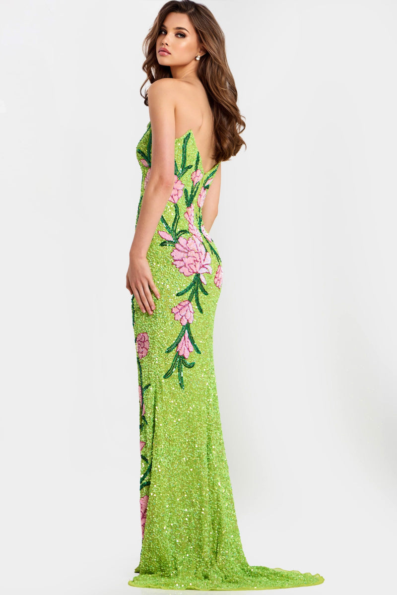 Jovani 49231-LIME-GREEN-B1