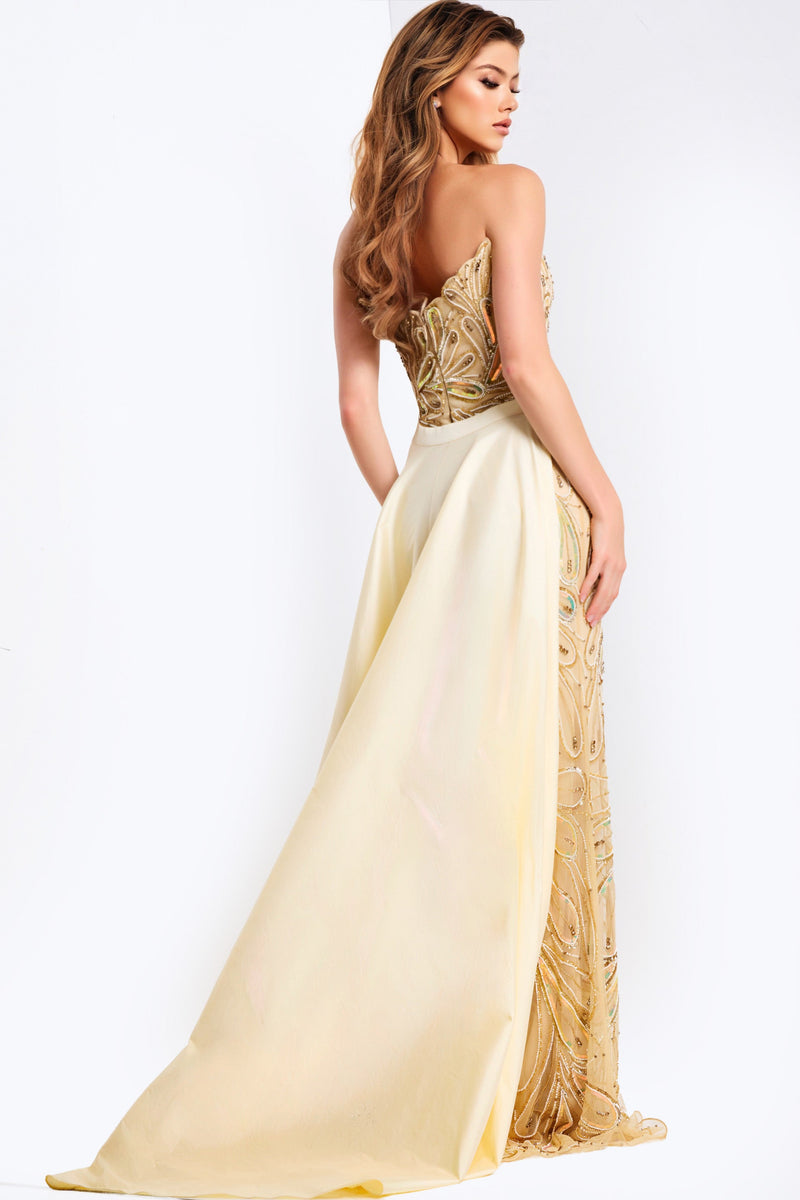 Jovani 49255-OFF-WHITE-NUDE-B1