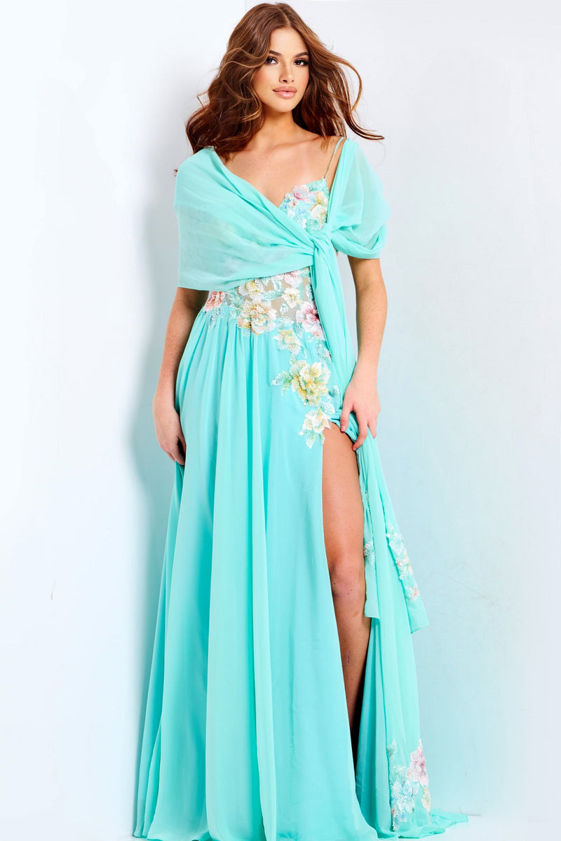 Jovani 49633-AQUA-F1
