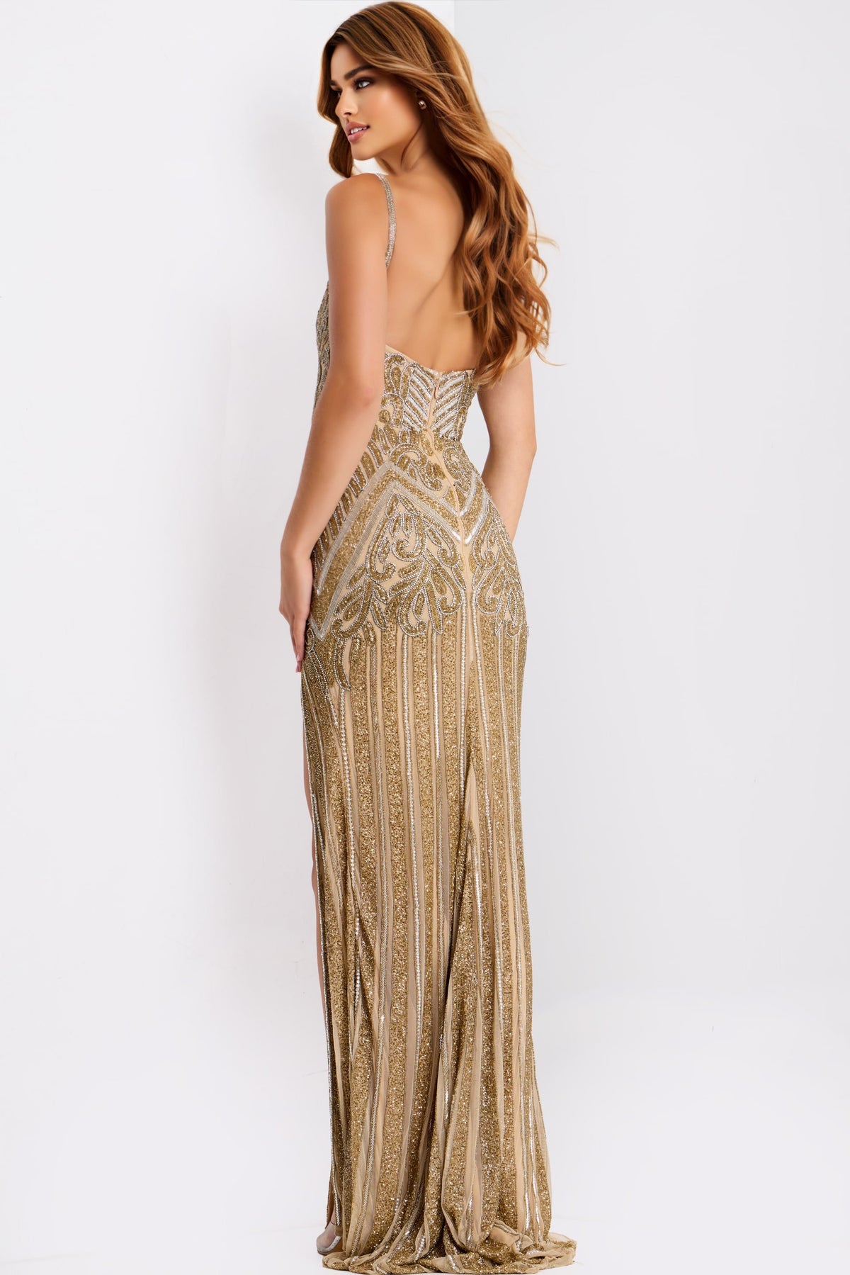 jovani-49810-NUDE-GOLD-SILVER-B1