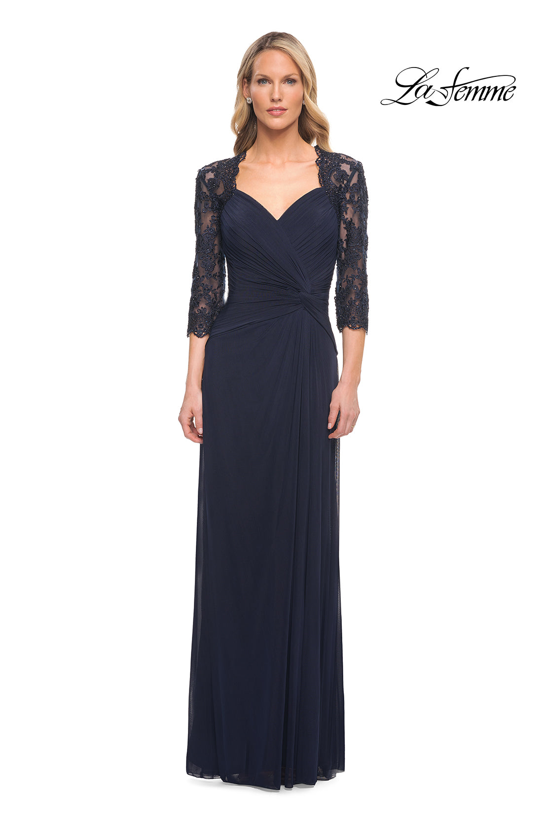 La Femme 23244 in Navy, front view