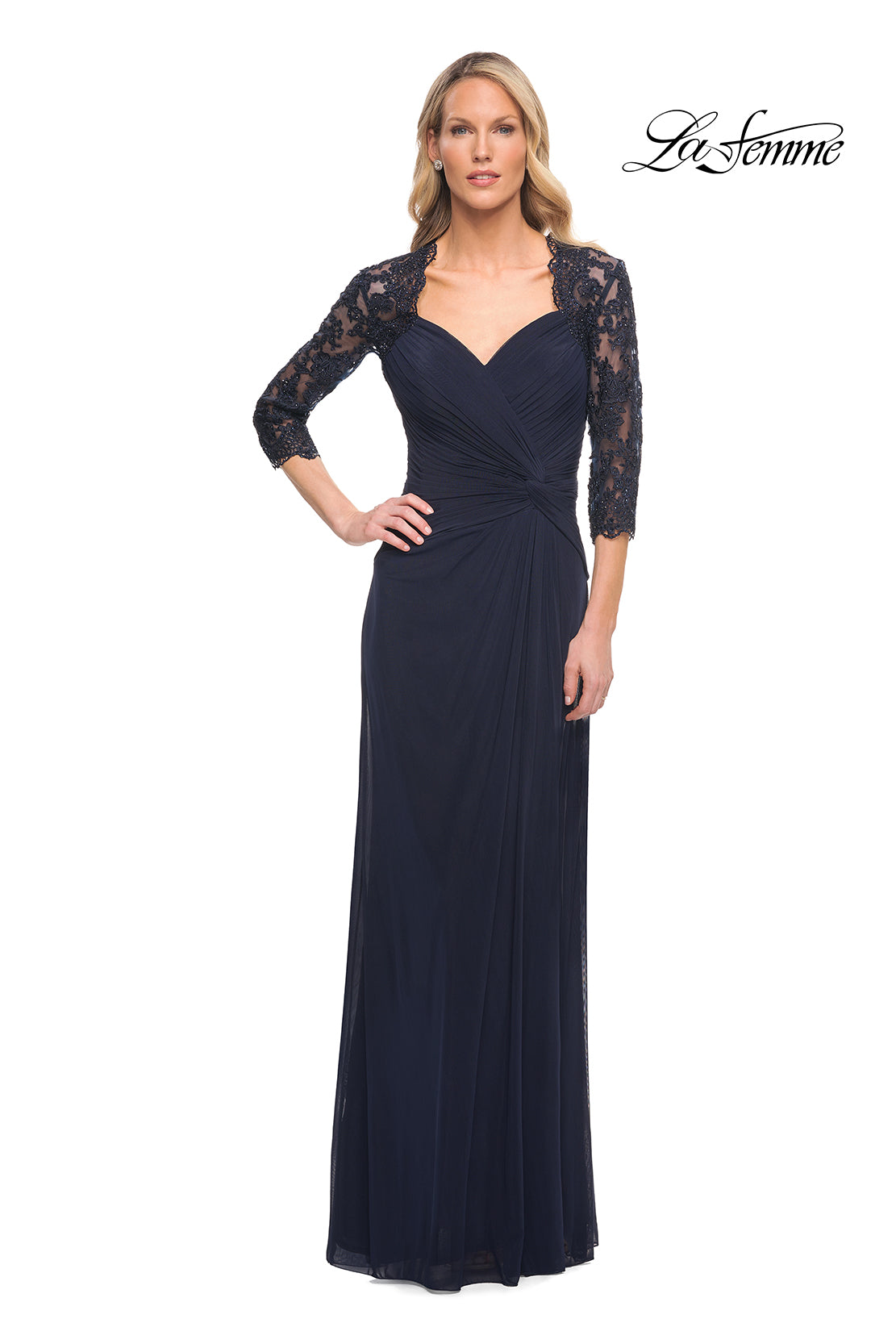 La Femme 23244 in Navy, front view