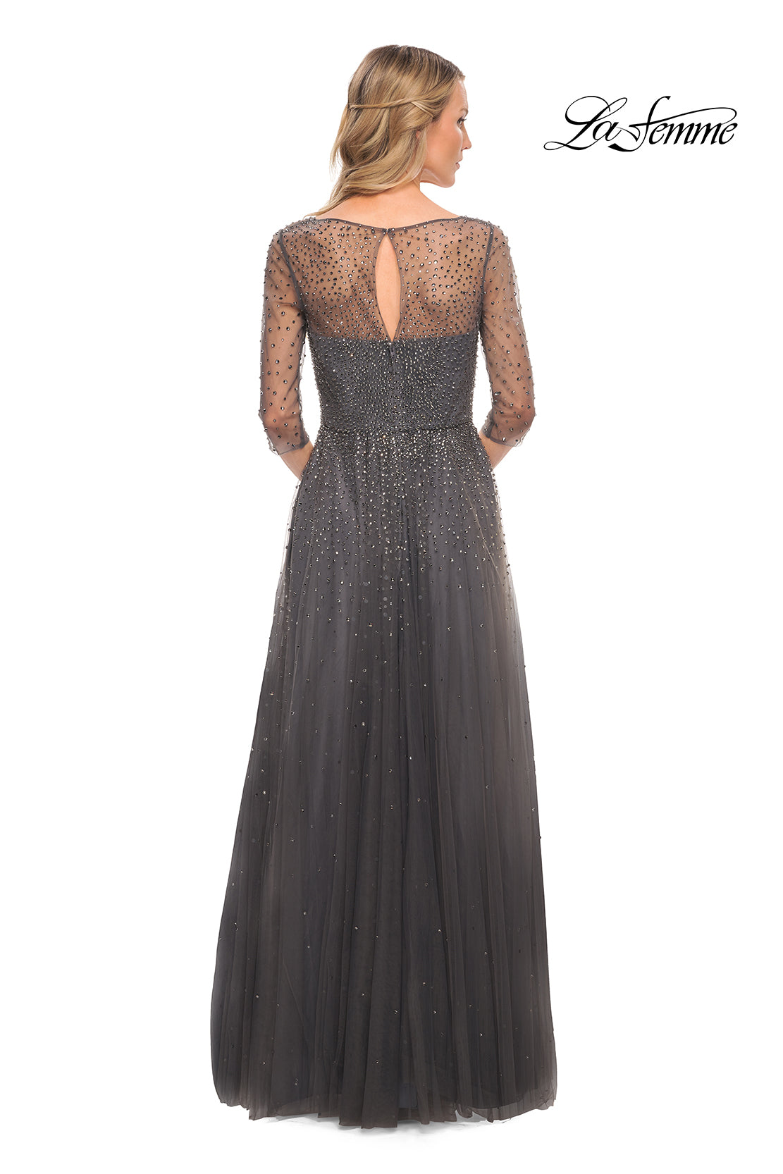 La Femme 24894 in Gunmetal, back view