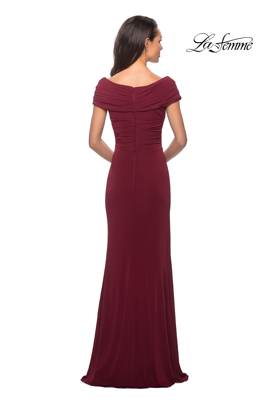 La Femme 26519 in Wine, back view
