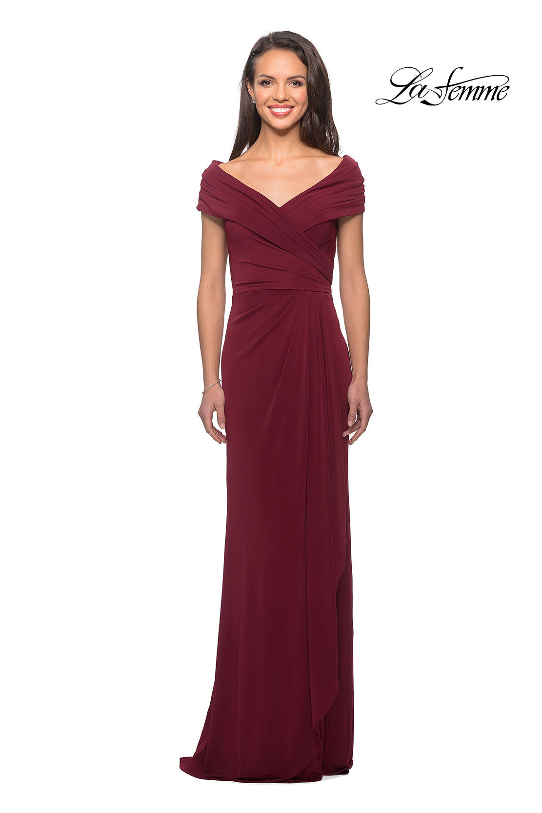 La Femme 26519 in Wine, front view