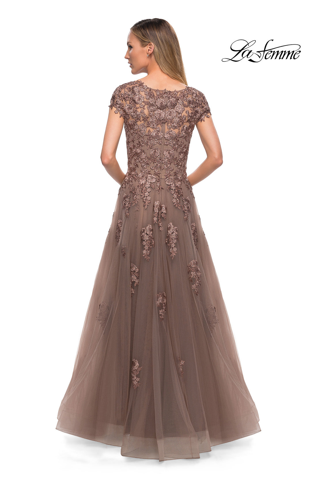 La Femme 26907 in Cocoa, back view