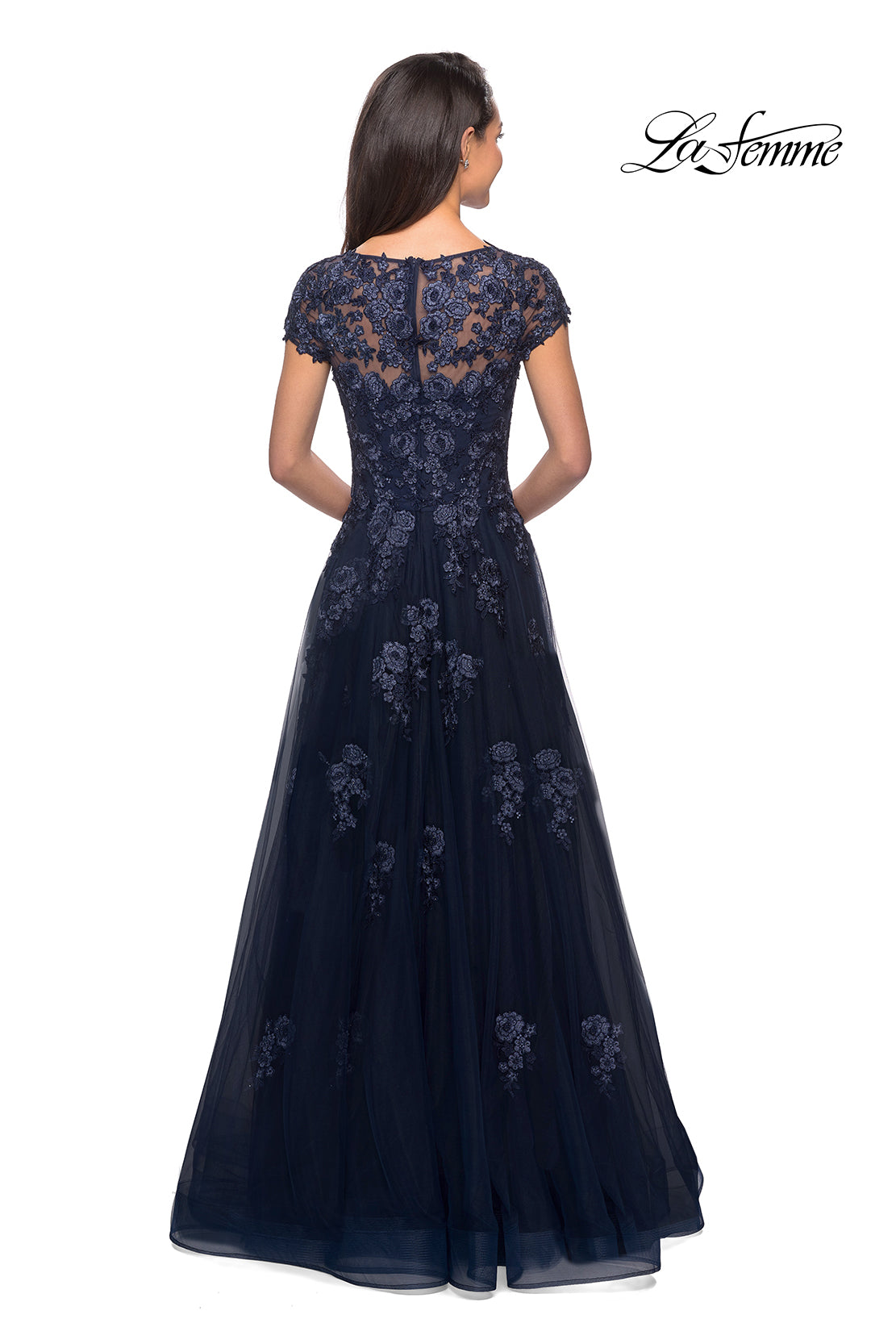 La Femme 26907 in Navy, back view