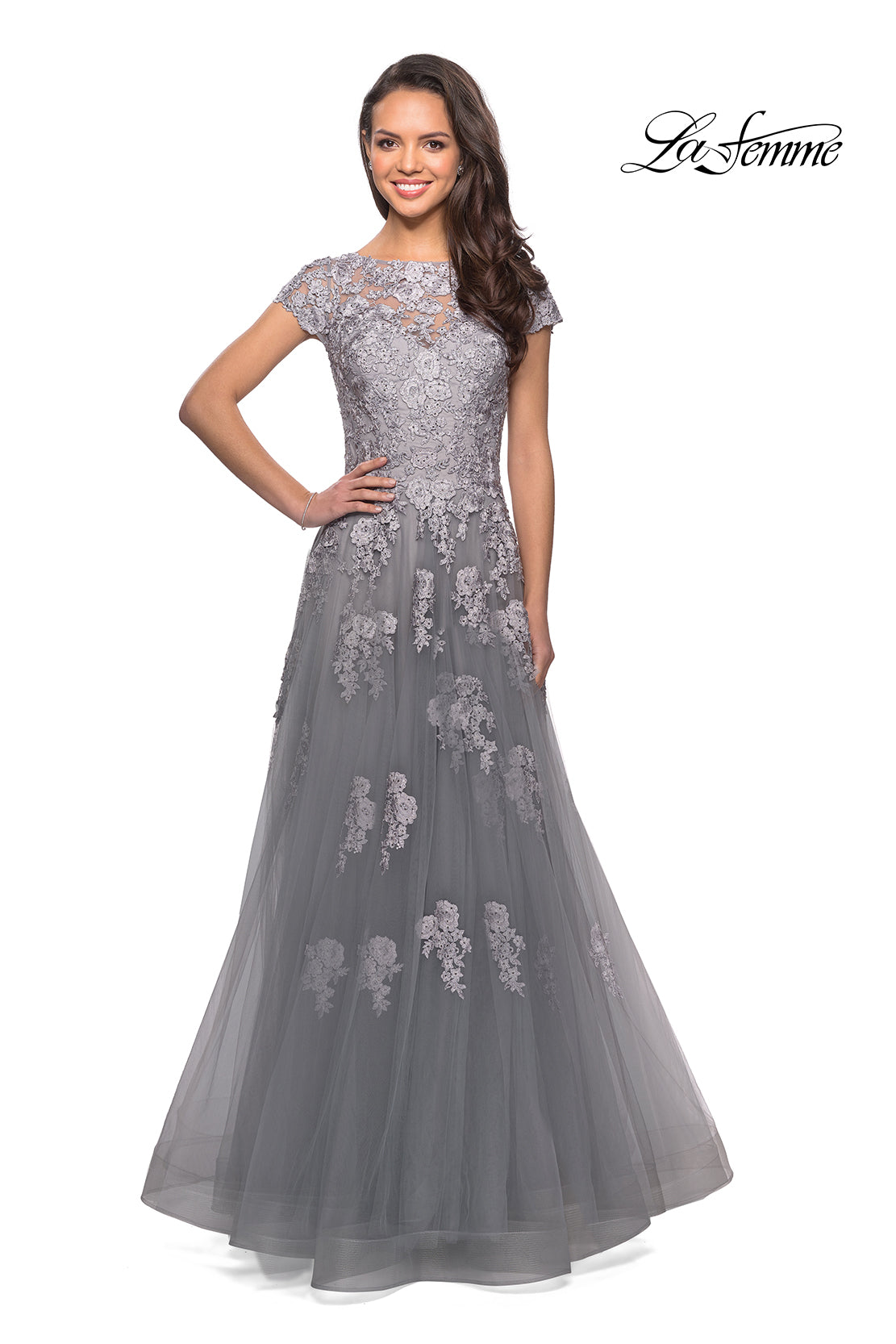 La Femme 26907 in Silver, front view