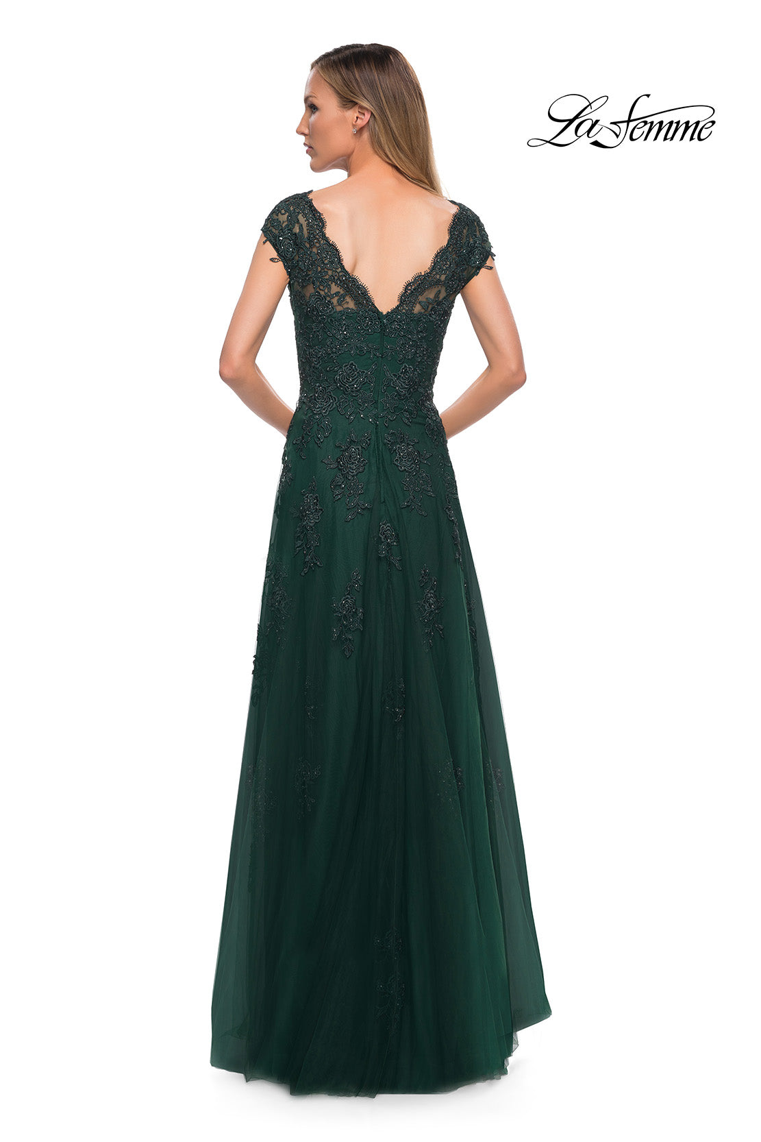 La Femme 26942 in DarkEmerald, back view