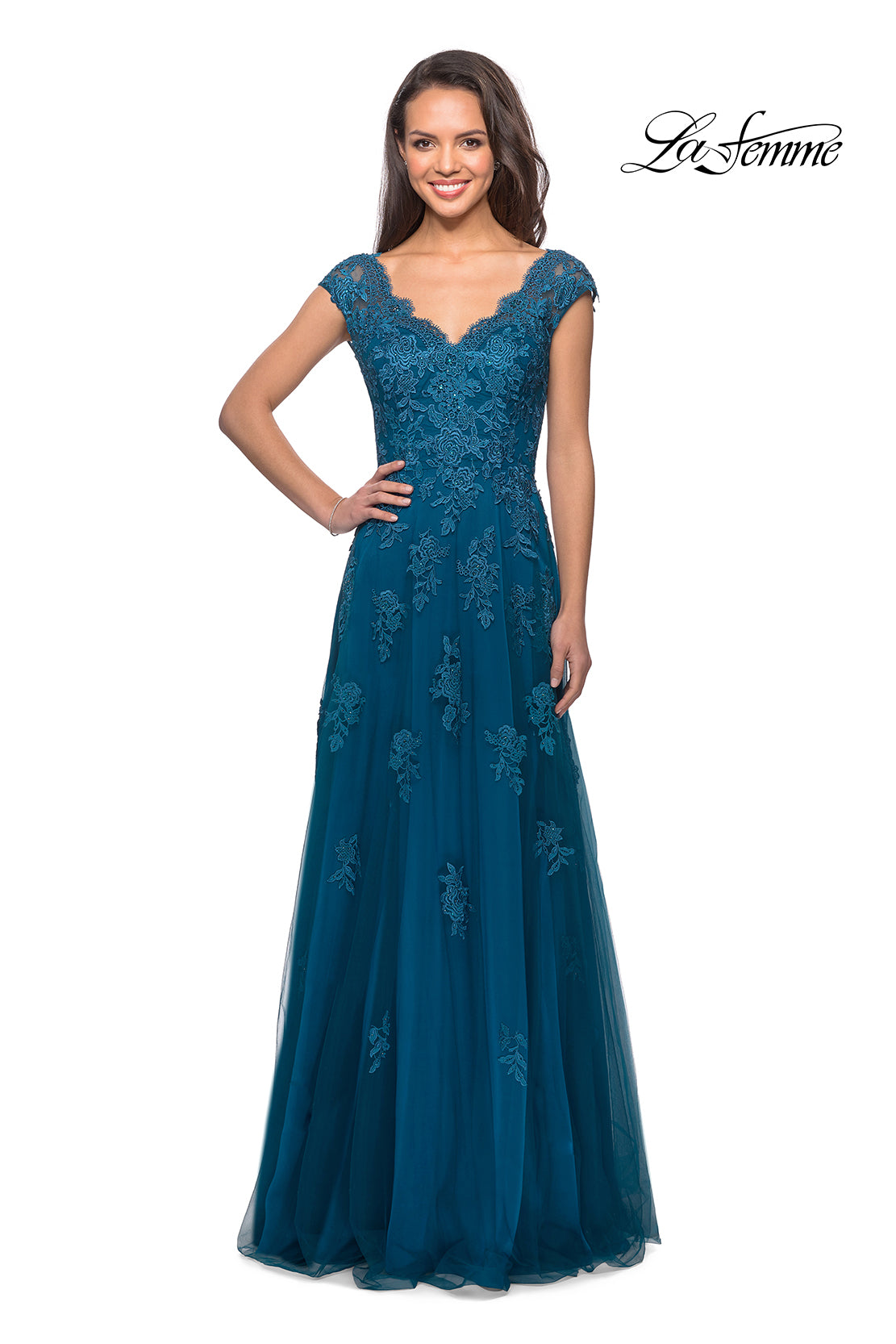 La Femme 26942 in Teal, front view