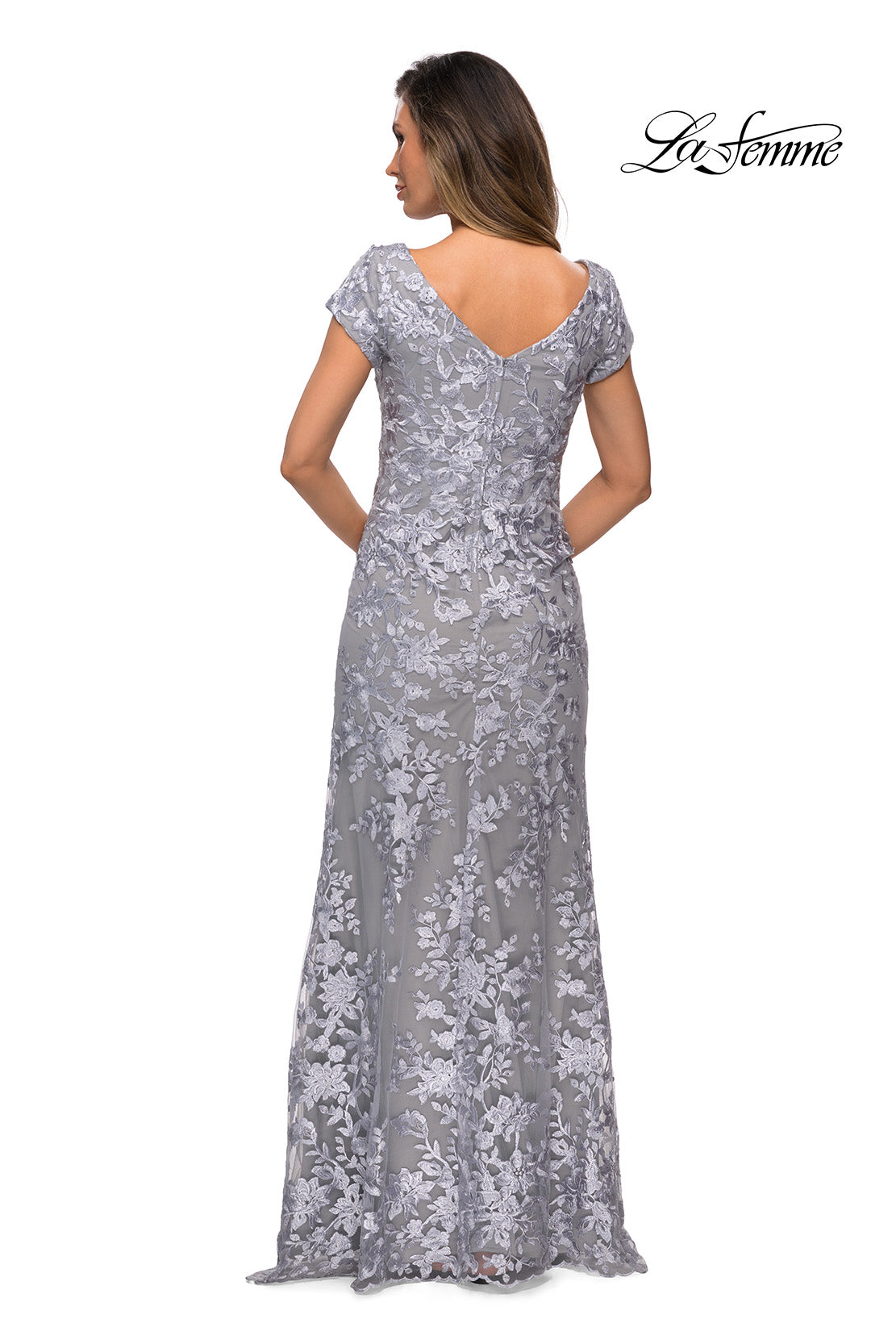 La Femme 27842 in Silver, back view