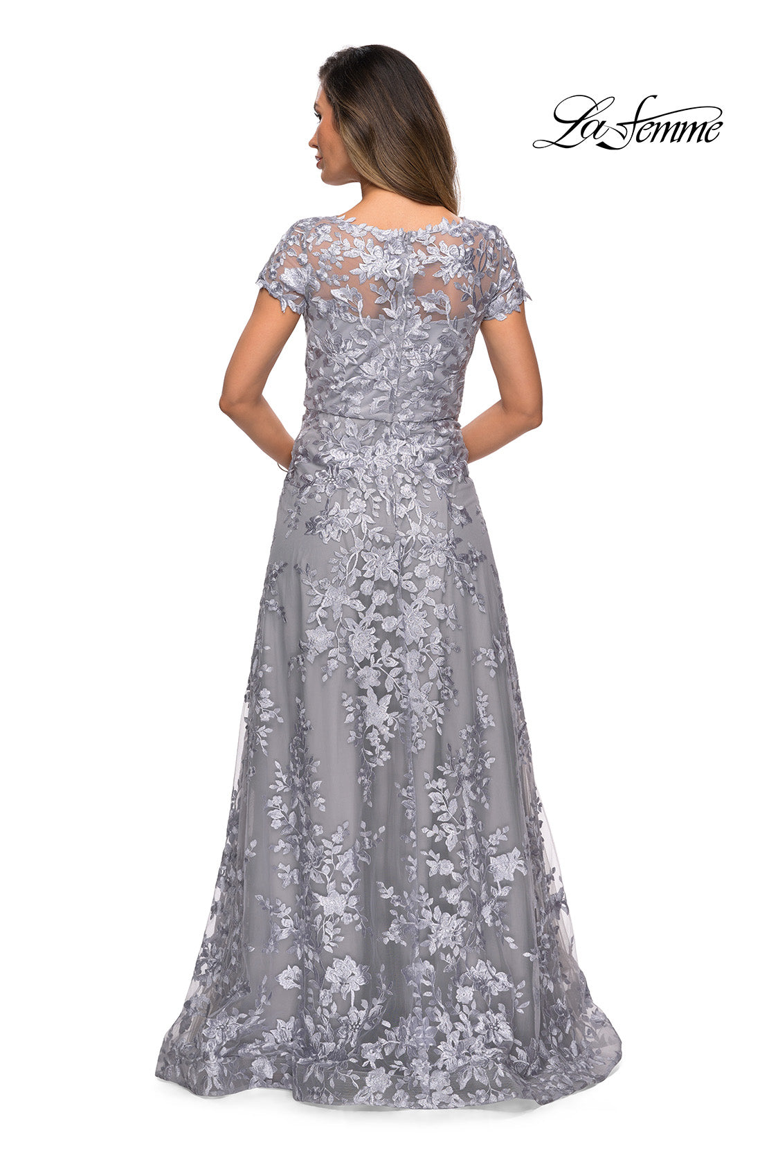 La Femme 27870 in Platinum, back view