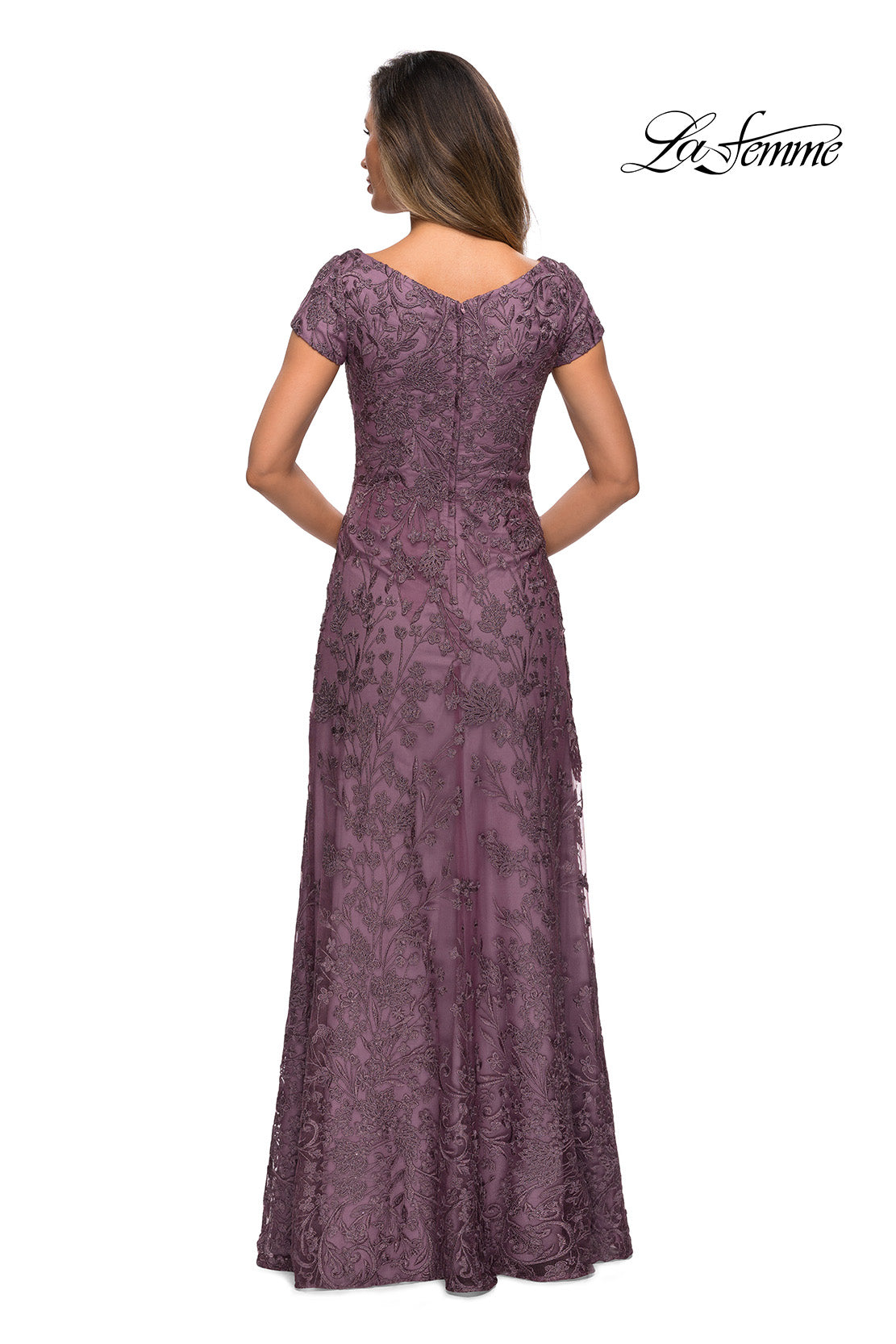 La Femme 27915 in DustyLilac, back view