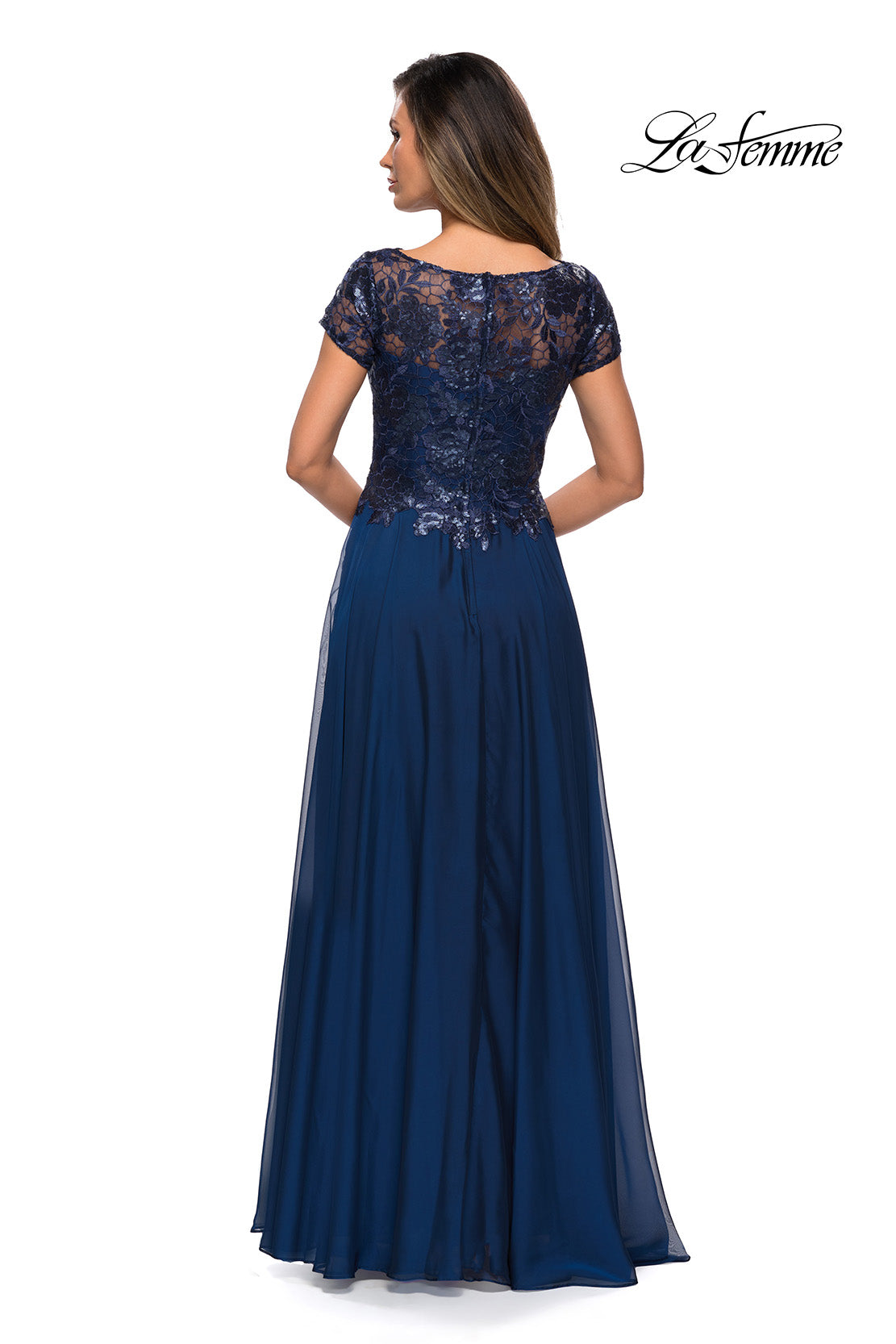 La Femme 27924 in Navy, back view
