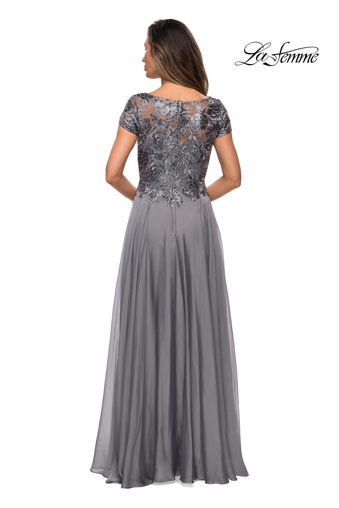 La Femme 27924 in Platinum, back view