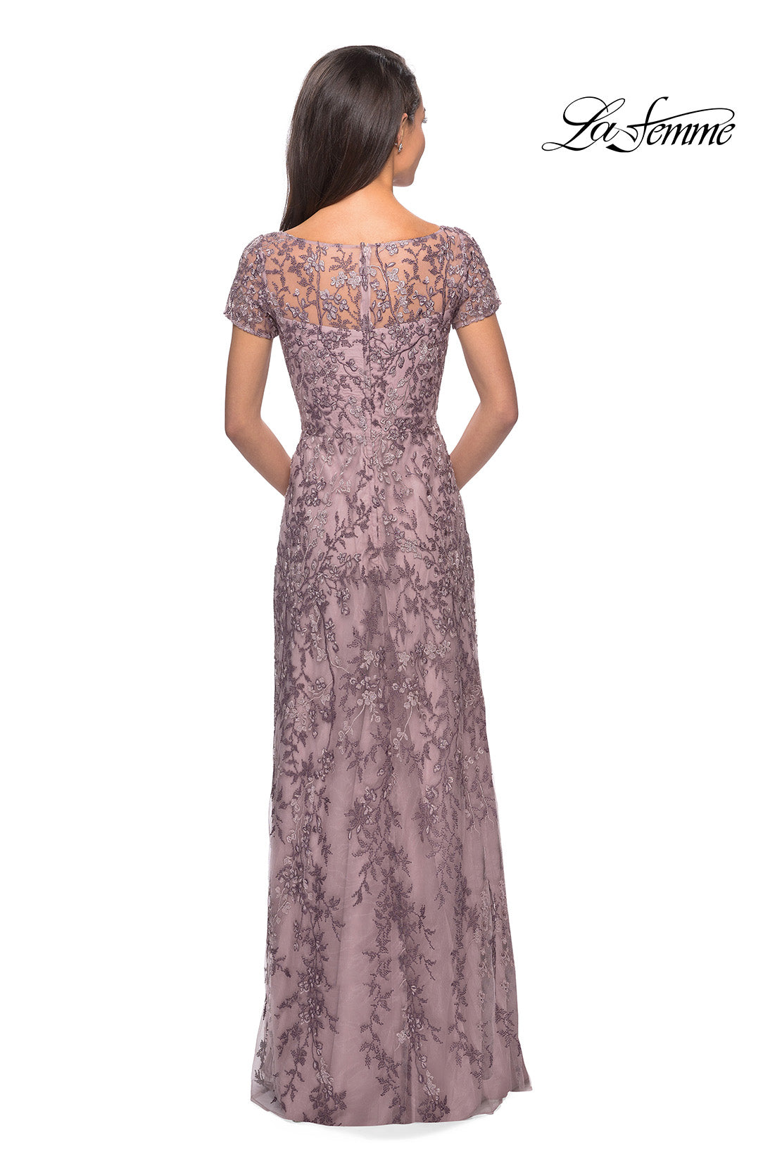 La Femme 27956 in DustyLilac, back view