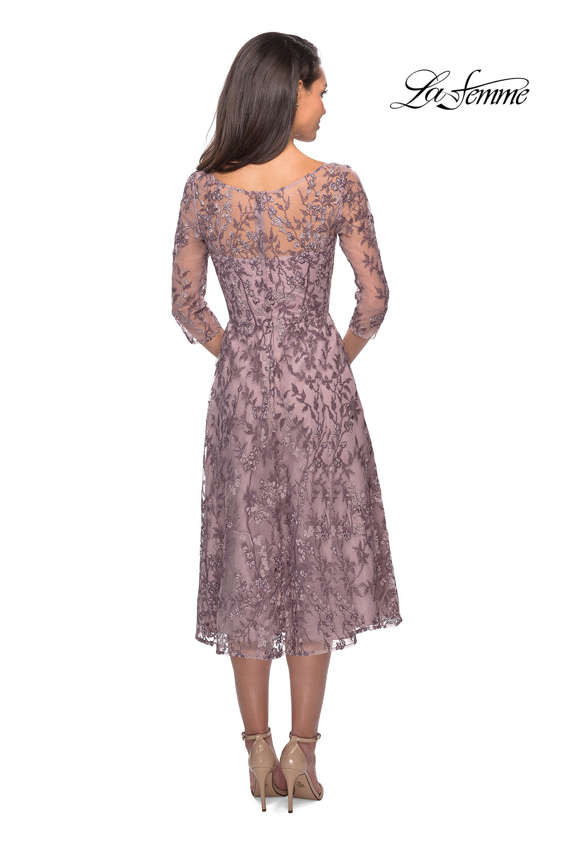 La Femme 27971 in DustyLilac, back view