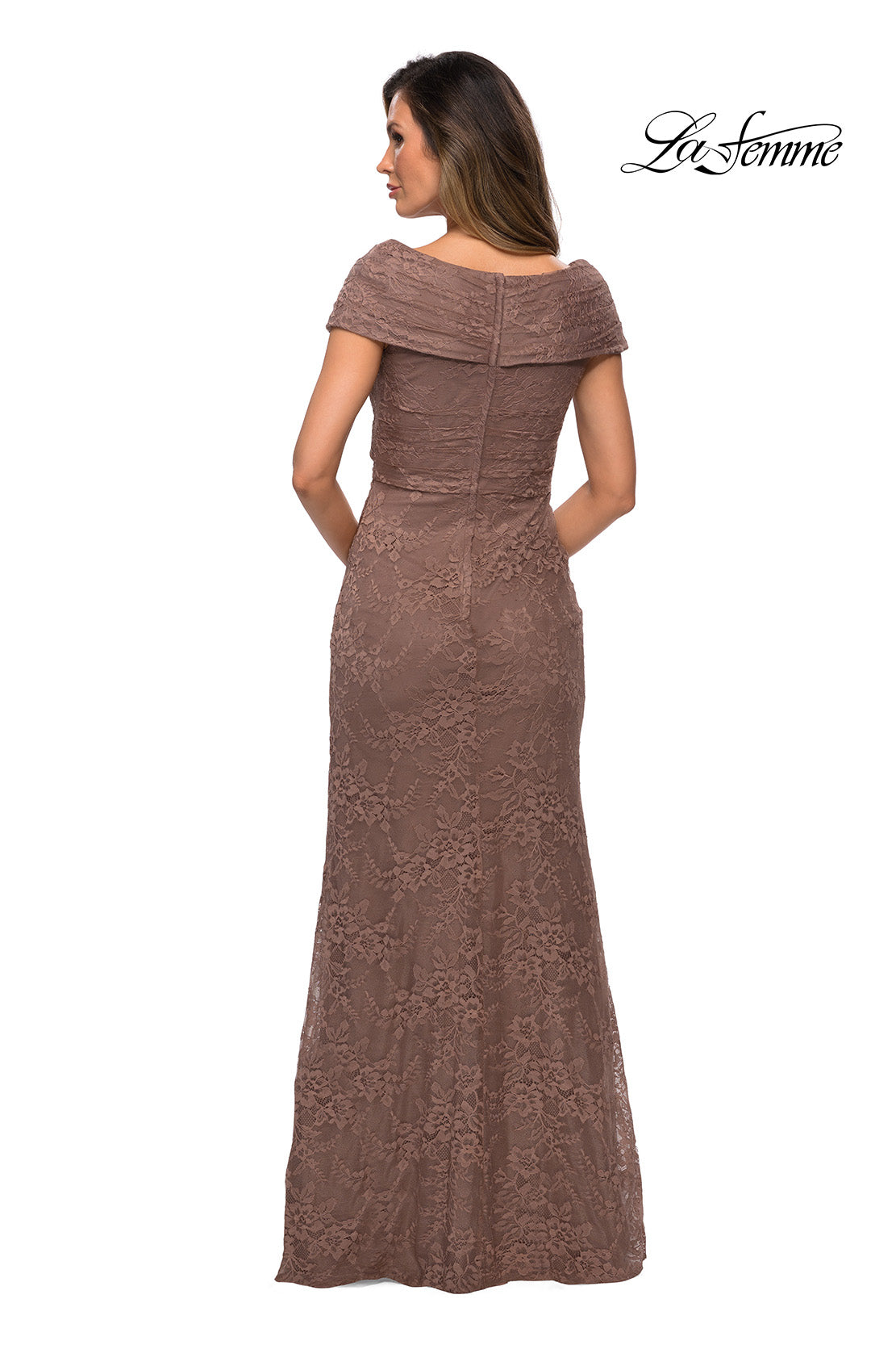 La Femme 27982 in Cocoa, back view