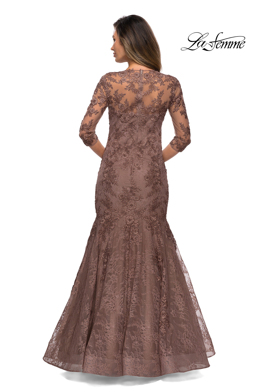 La Femme 28033 in Cocoa, back view