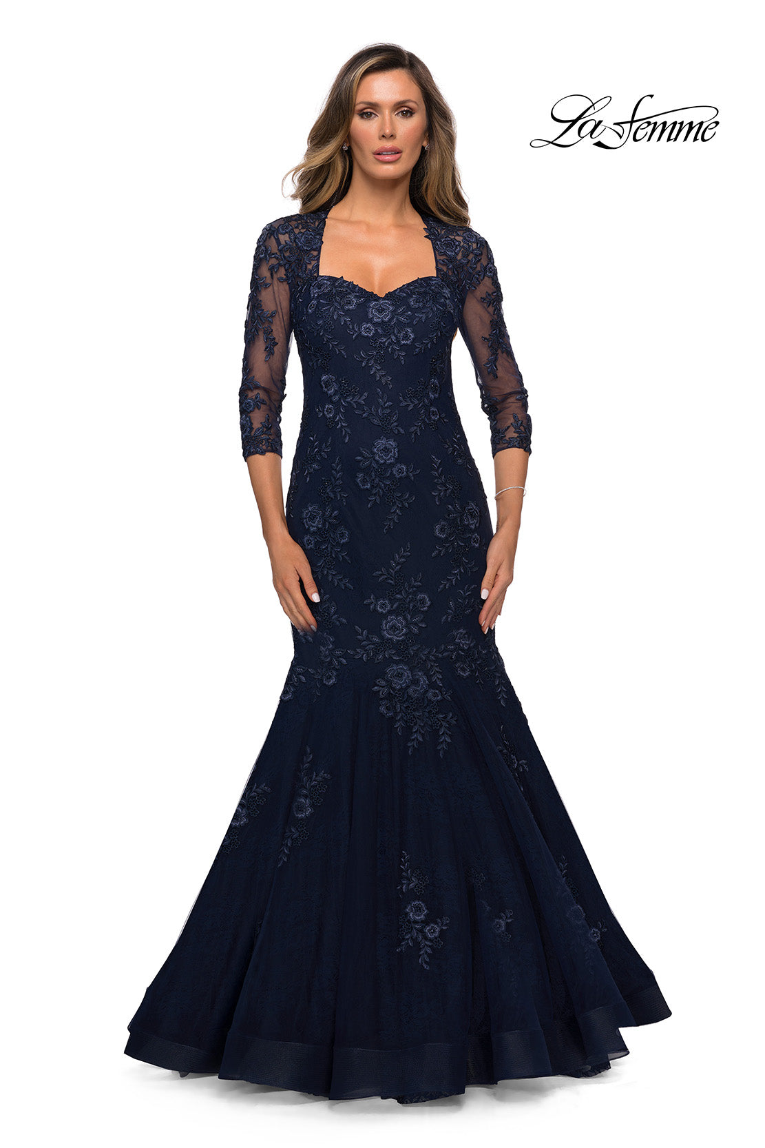 La Femme 28033 in Navy, front view