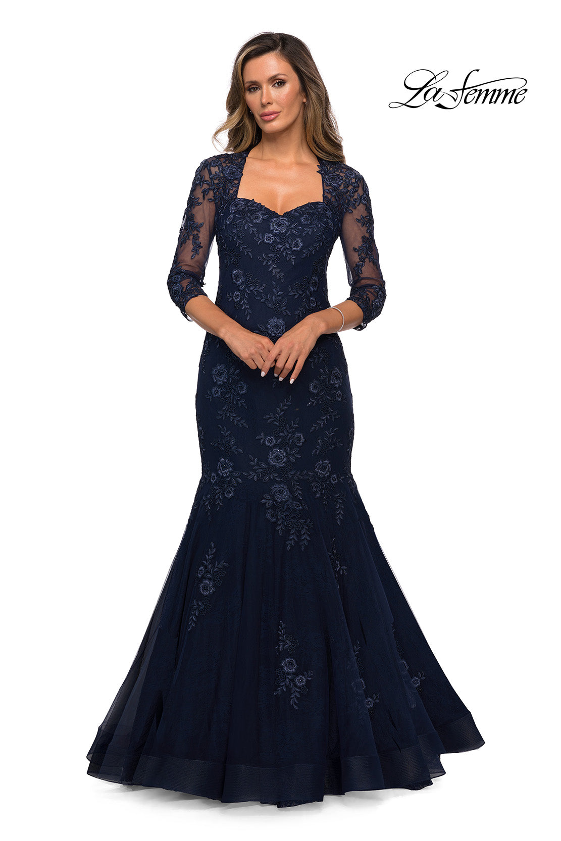 La Femme 28033 in Navy, front view