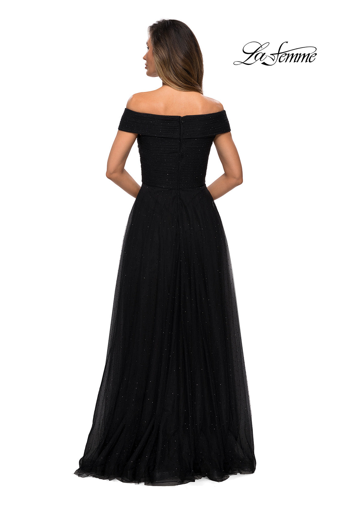 La Femme 28051 in Black, back view
