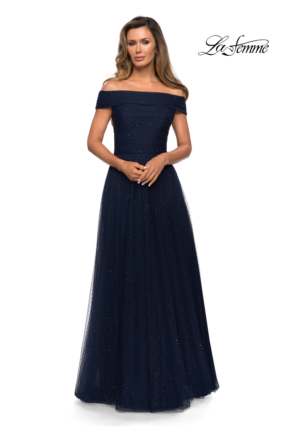 La Femme 28051 in Navy, front view