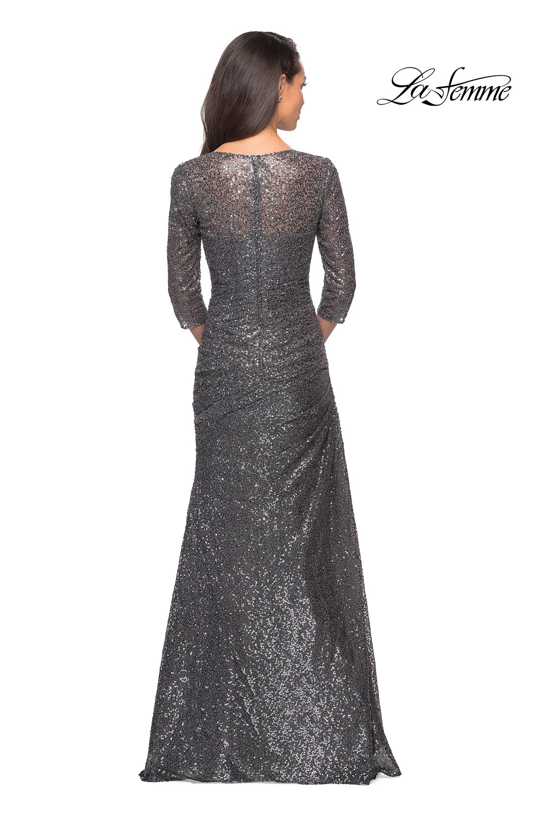 La Femme 28065 in Gunmetal, back view