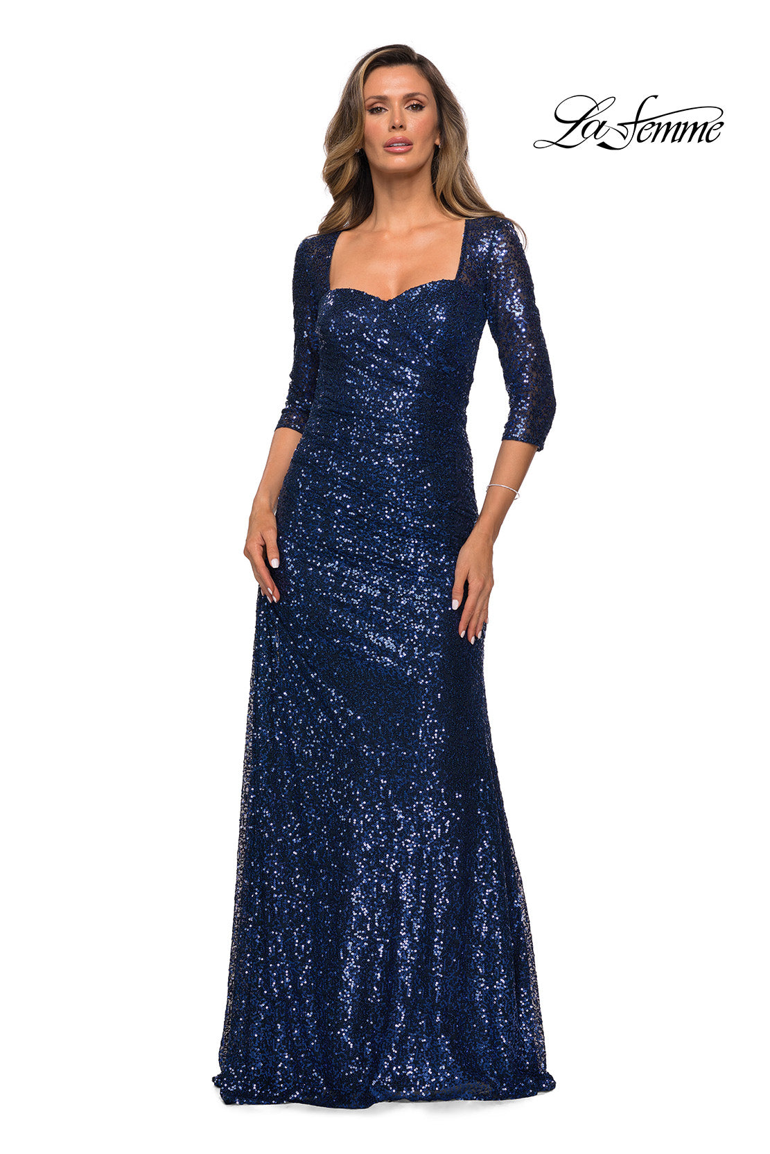 La Femme 28065 in Navy, front view