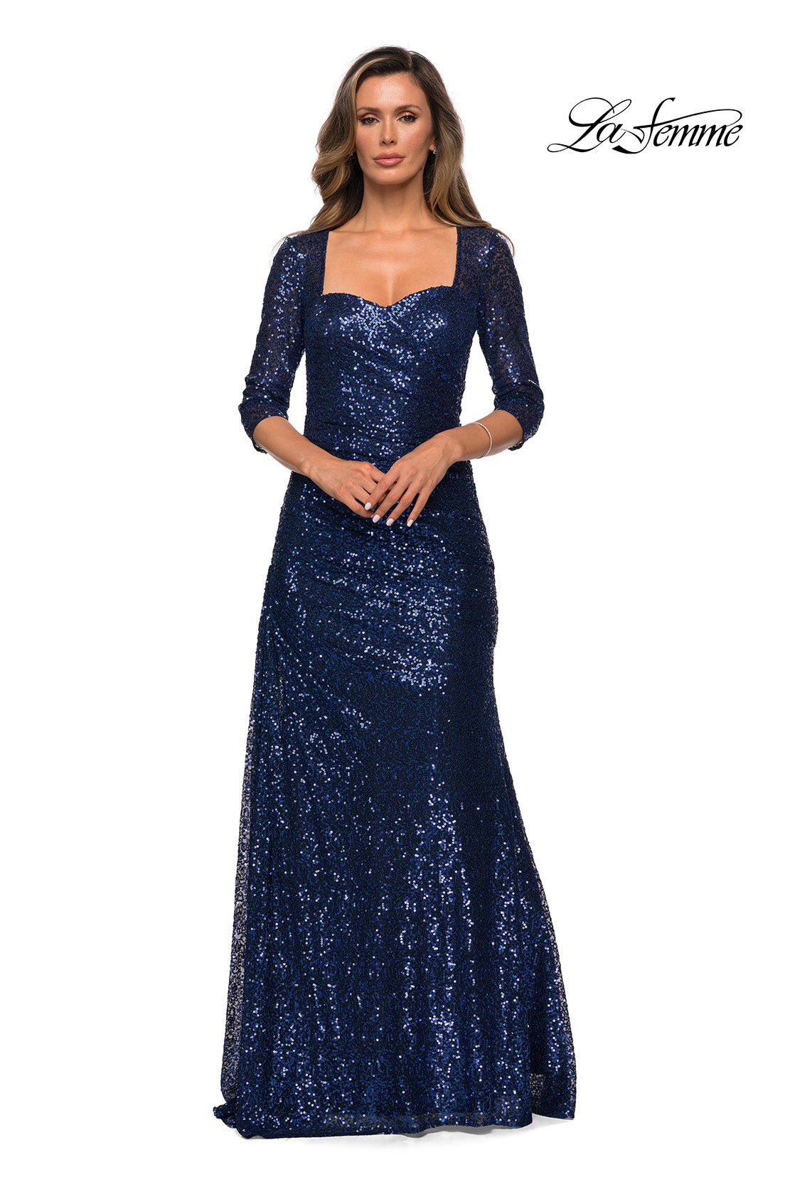La Femme 28065 in Navy, front view