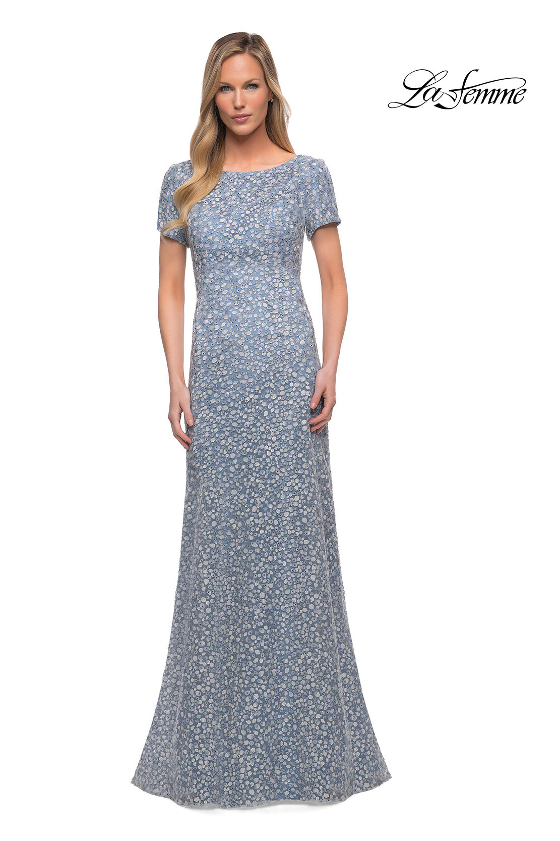 La Femme 29134 in SteelBlue, front view