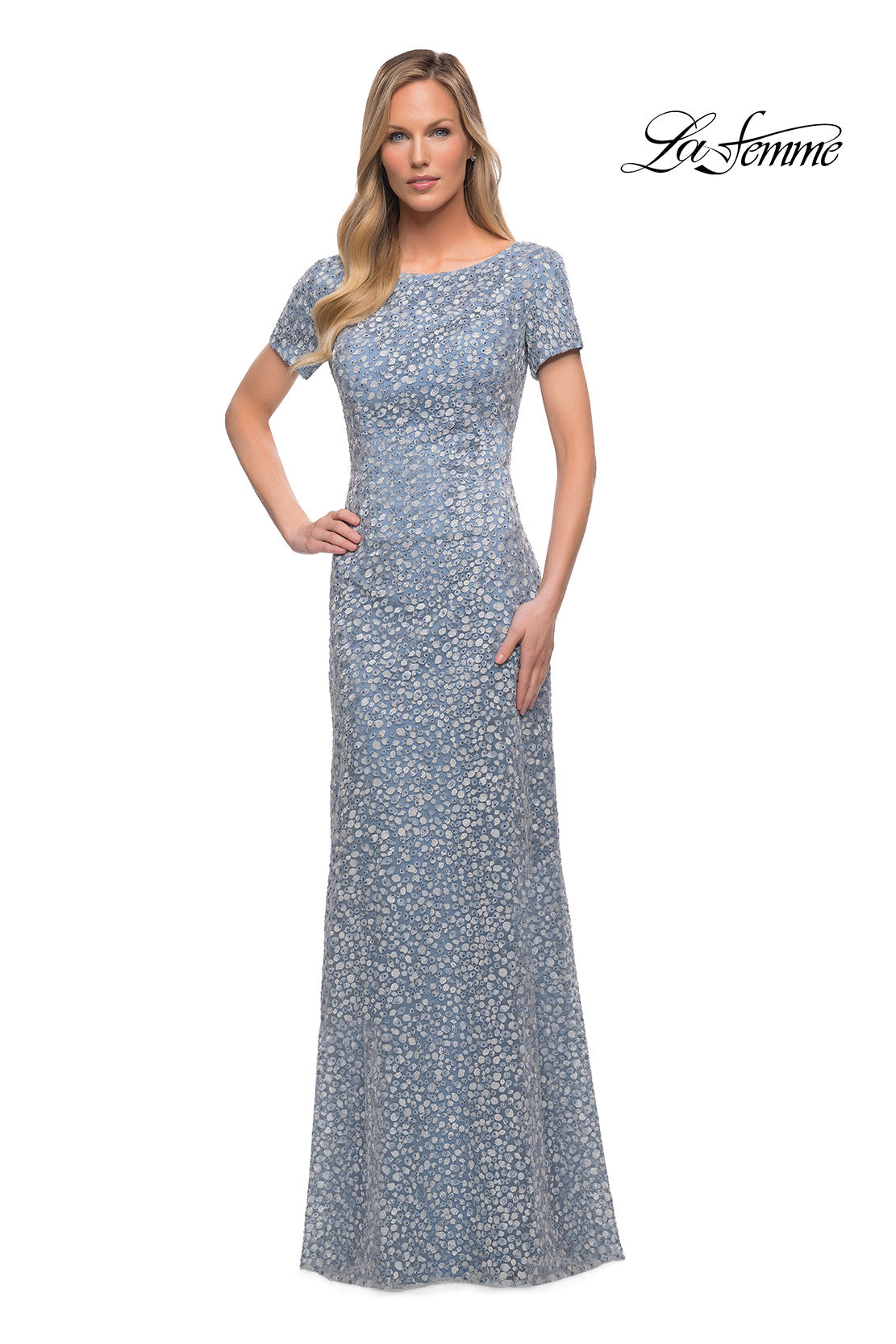 La Femme 29134 in SteelBlue, front view