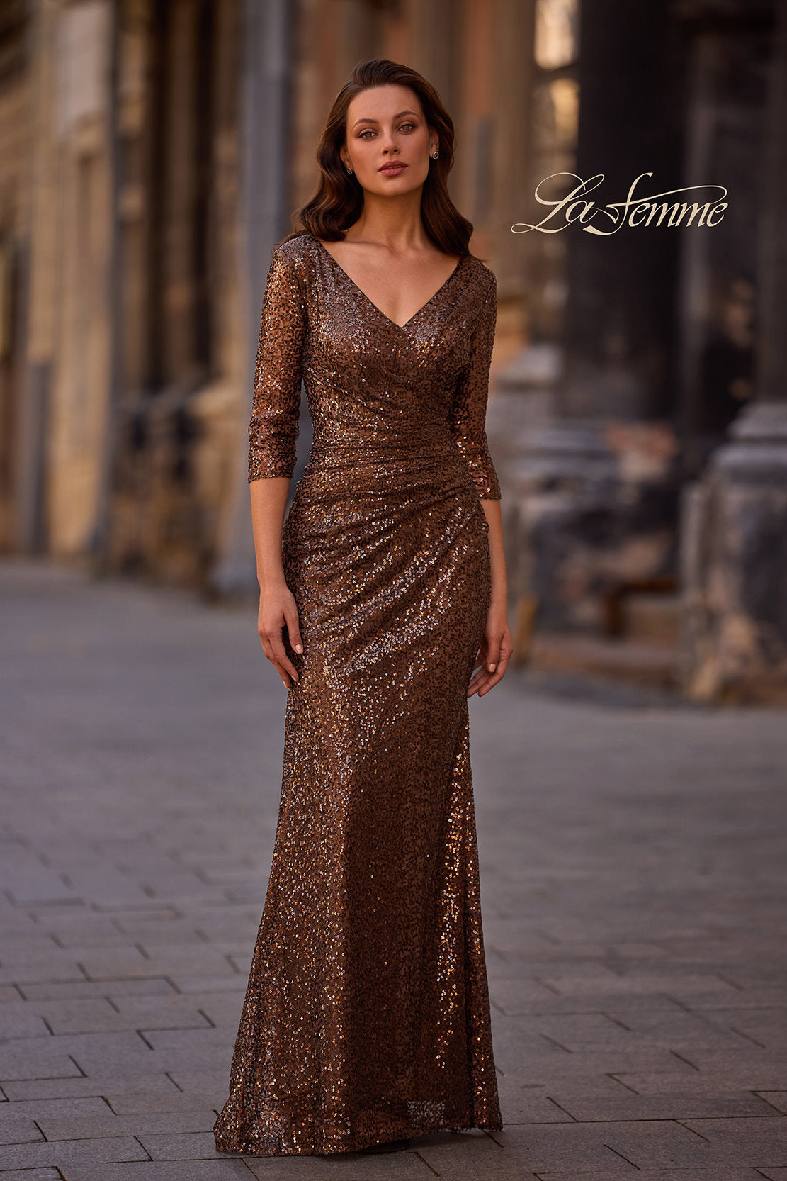 La Femme 29195 in Bronze, front view, editorial photo