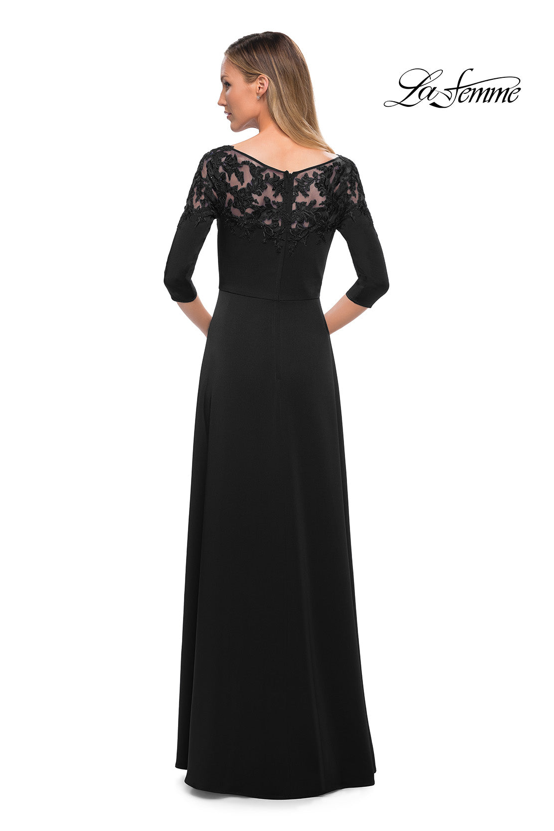 La Femme 29227 in Black, back view